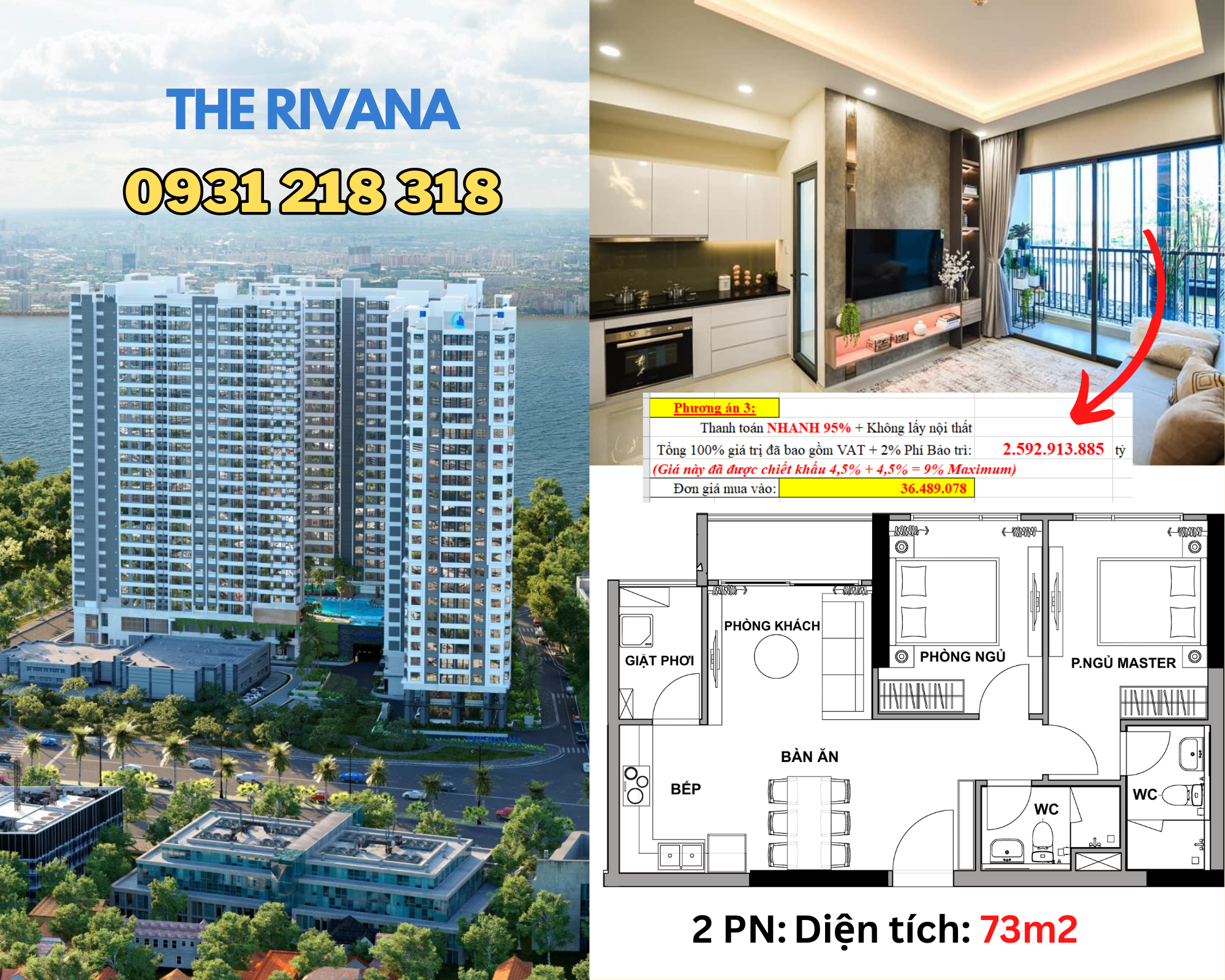 bán căn hộ rivana thuận an