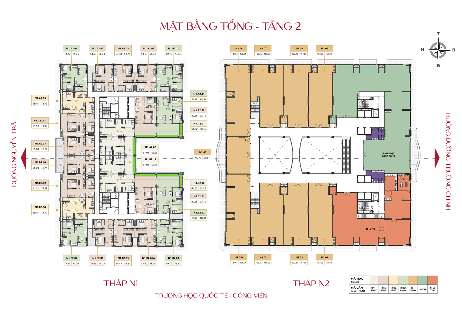 Mặt bằng tầng 2